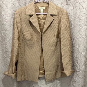 Appleseed's Textured Taupe Women's Blazer